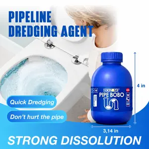 PICKZONE PIPE BOBO Drain Unclogger for Kitchen Shower & Tub Drains Safe for All Pipes Fast Acting Household Formula All Purpose Cleaner Garbage Disposal Cleaner