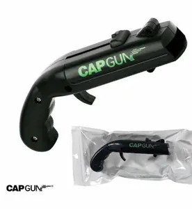 Novelty Gun-Style Bottle Opener (CAPGUN) – Magnetic Cap Catcher & Launcher, Sturdy ABS Material, Perfect for BBQs, Parties & Hangouts (Assorted Colors)