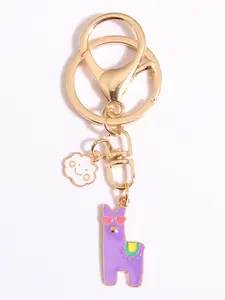 Cute Alpaca Rainbow Cloud Keychain, Animal Style Car Bag Pendant, Gift for Friends and Family, Memorial Souvenir, Spring Summer Accessory