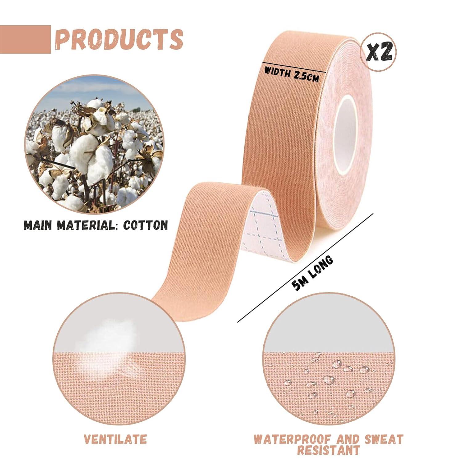 2 Rolls Facial Myofascial Lift Tape Anti-Wrinkle Tape Patches Anti-Freeze Stickers for Firming And Tightening Skin Suits for All Parts of The Face and Neck 2.5cm*5m