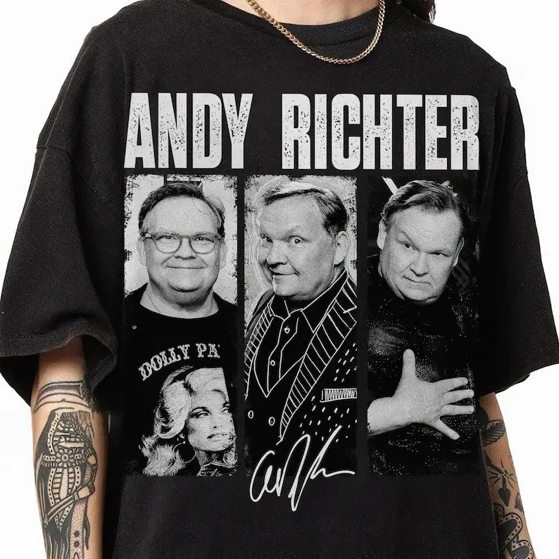Andy Richter Dwts 2025 Bootleg Unisex Tshirt, Andy & Emma Slater Dancing With The Stars T-shirt, 100% cotton The Stars Graphic Tee, Fan Gift For Her Him