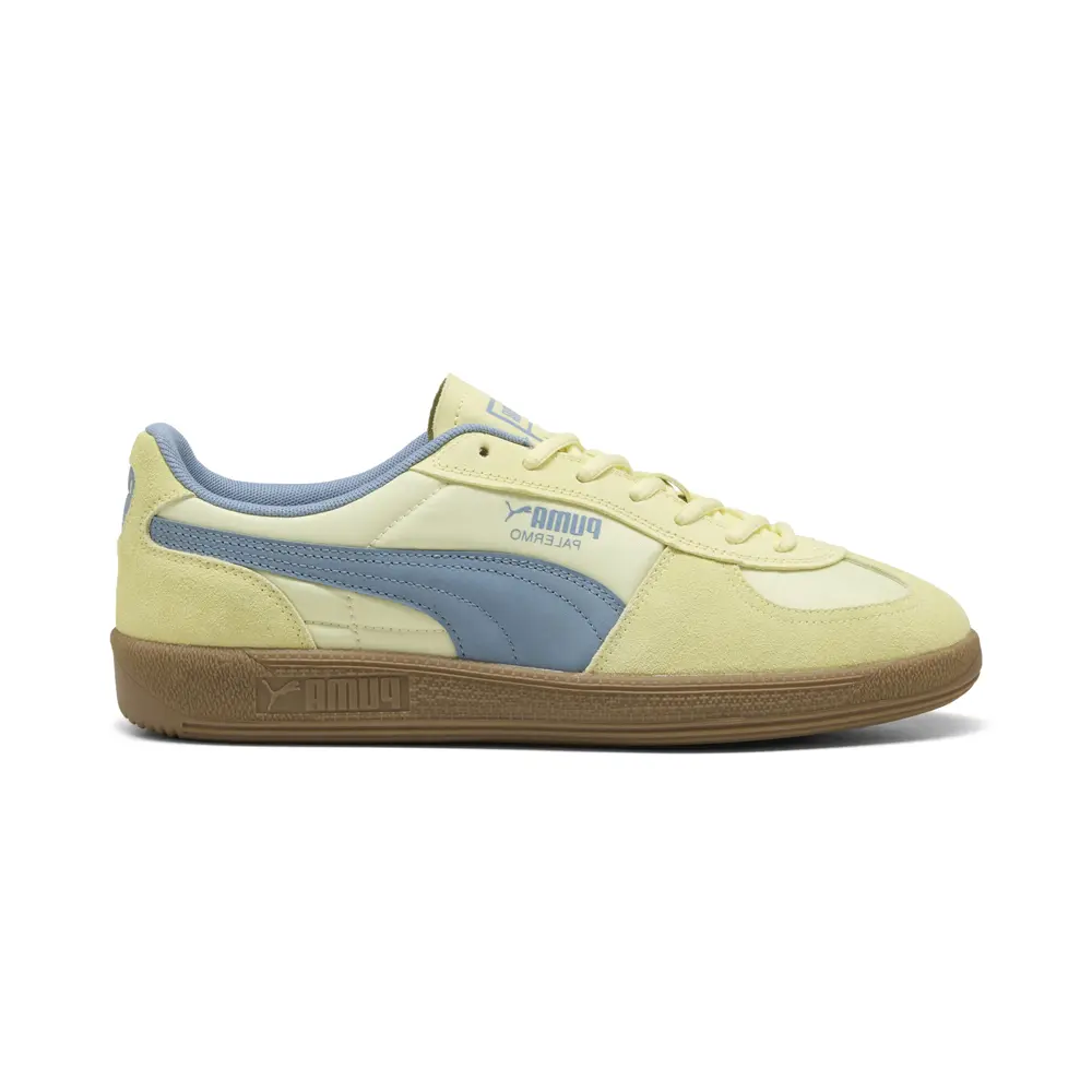 PUMA Mens Palermo Pop Lace Up Sneakers Shoes Casual - Yellow