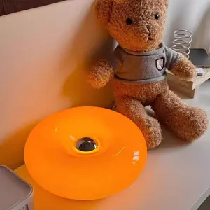 LED Night Light, Nordic Donut Wall Lamp, Touch Switch, Three Color Modes, Indoor Lighting for Bedroom Living Room Dining Room Study