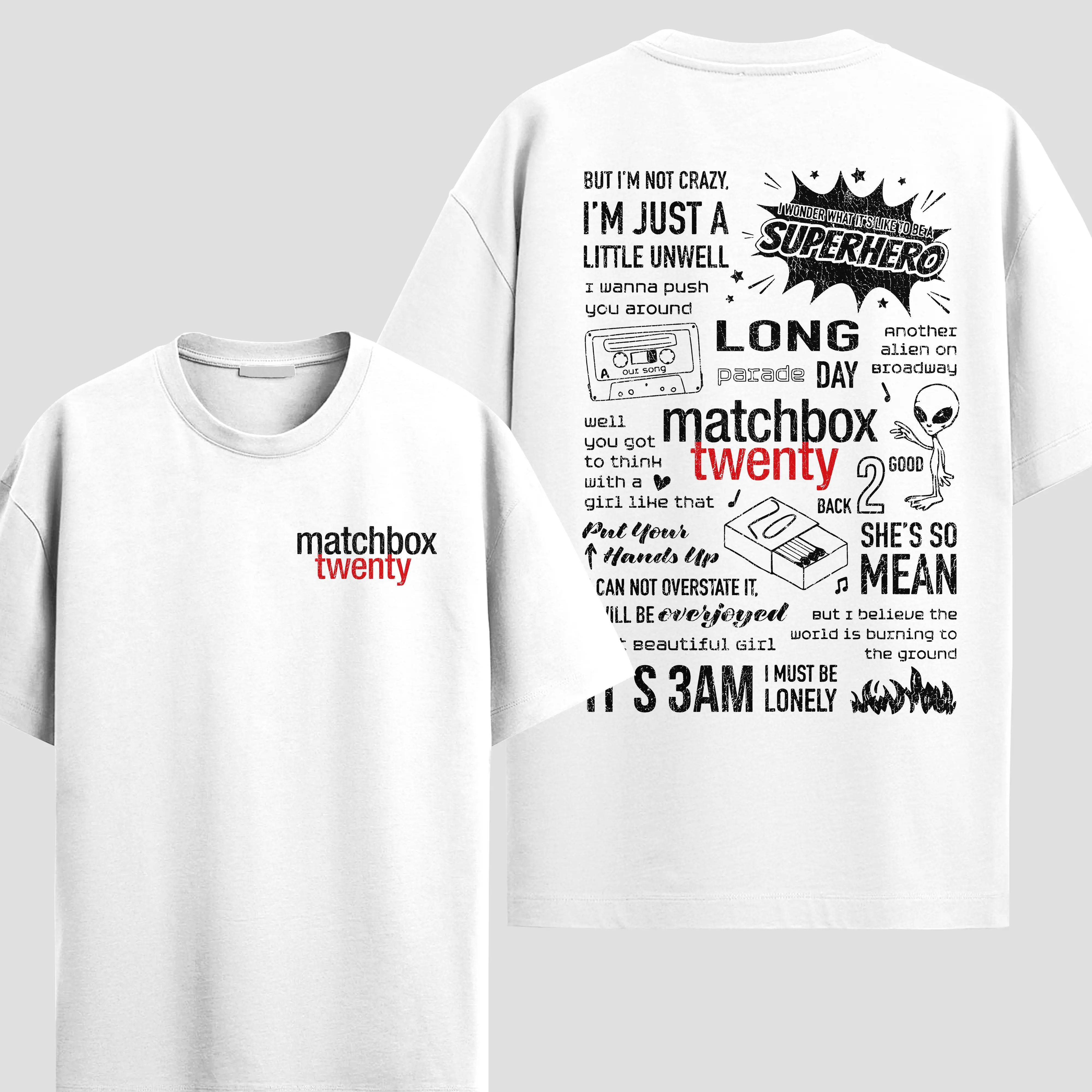 Matchbox 20 rock album front and back, Matchbox 20 shirt, MB20, Gift for men, for women, unisex, shirt, T shirt, Women Tee, Crewneck Sweatshirt, Hoodie