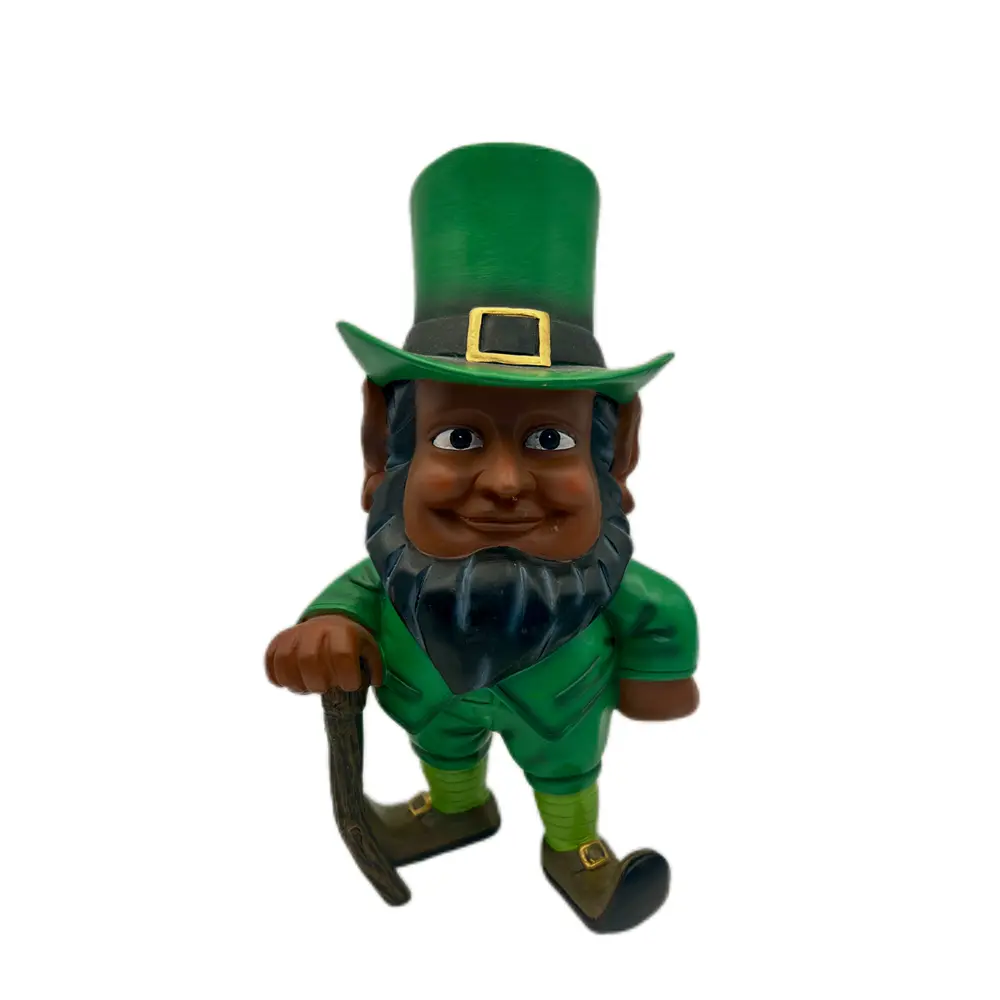 Mythical Mint Figurine | Black Leprechaun Collectible | Guardian of Luck & Magic