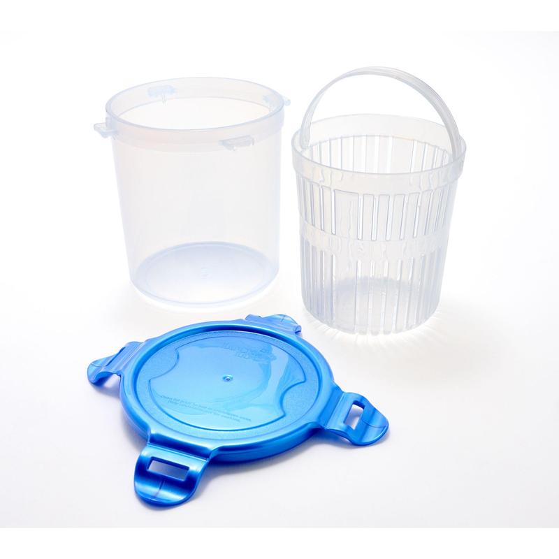 LocknLock Set of (4) 3-Cup Pickling Canisters w/ Lift Out Trays