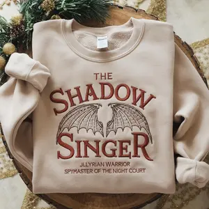 Shadow Singer Embroidered Sweatshirt Sweatshirt, Acotar Velaris Sweatshirt, Bat Boy Fan Club Sweatshirt, A Court of Thorn