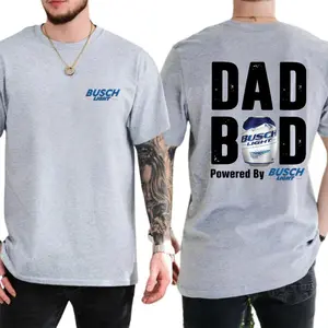 [Sale Up To 30%] Busch Light Dad Bod Powered T-Shirt - Unique Design For Men Who Love Busch Light Beer And Cool Relaxing Style, Full Color, For Men, For Women