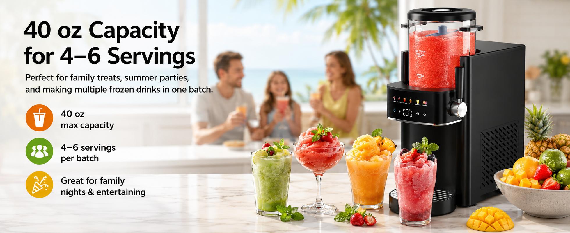 S1 Slushie Machine & Ice Cream Maker – Make Frozen Margaritas, Frappés & Ice Cream at Home | Fast Cooling, Easy Clean, Summer Party Essential S1 Slushie Machine & Ice Cream Maker – Make Frozen Margaritas, Frappés & Ice Cream at Home | Fast Cooling, Easy Clean, Summer Party Essential