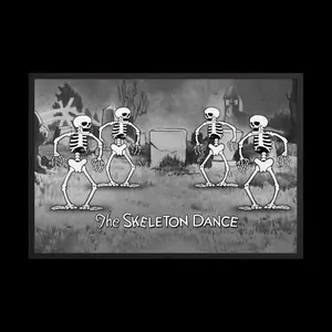 The Skeleton Dance 1929 Silly Symphony Poster - High-Resolution Vintage Cartoon Art