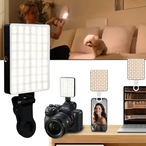 Magnetic Selfie Light, Clip Fill Light for iPhone Magsafe, Cell Phone Light, Portable Selfie Light, Selfie Led Lights, LED Selfie Ring Light with Brackets for Photography & Video Conferencing