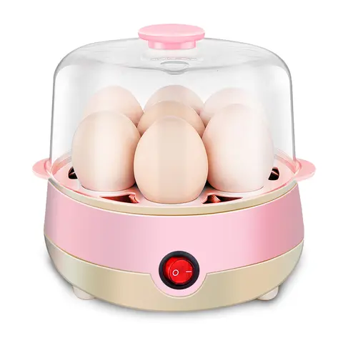 7-Capacity Automatic Boiled Egg Maker - Egg Boiler Machine for All Ages, with Soft/Medium Settings, Auto Shut-Off, Built-In Timer, Measuring Cup, Poach or Scramble Functions