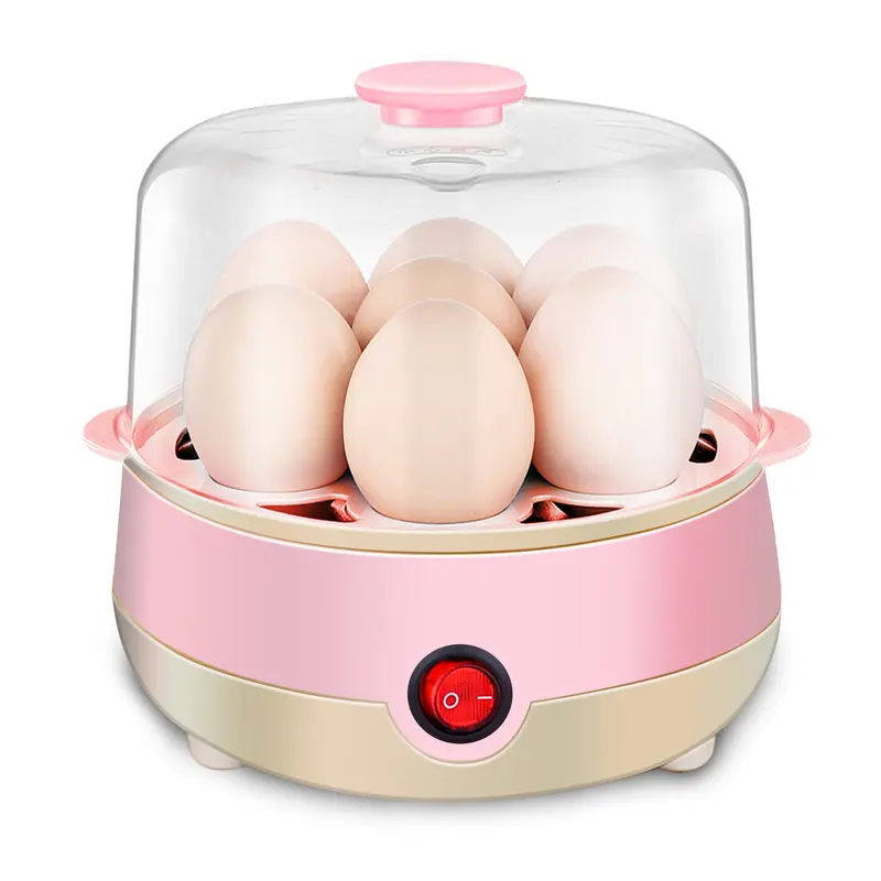 7-Capacity Automatic Boiled Egg Maker - Egg Boiler Machine for All Ages, with Soft/Medium Settings, Auto Shut-Off, Built-In Timer, Measuring Cup, Poach or Scramble Functions