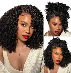 【Bye Bye Knots】Beautyforever Put On And Go 7x5 Glueless Lace 4C Edges Kinky Curly Wigs Natural Human Hair wigs