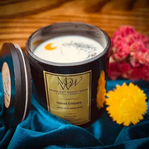 Velvet Embers 13 oz. Soy Wax Candle - Elegant Design, Unforgettable Fragrance