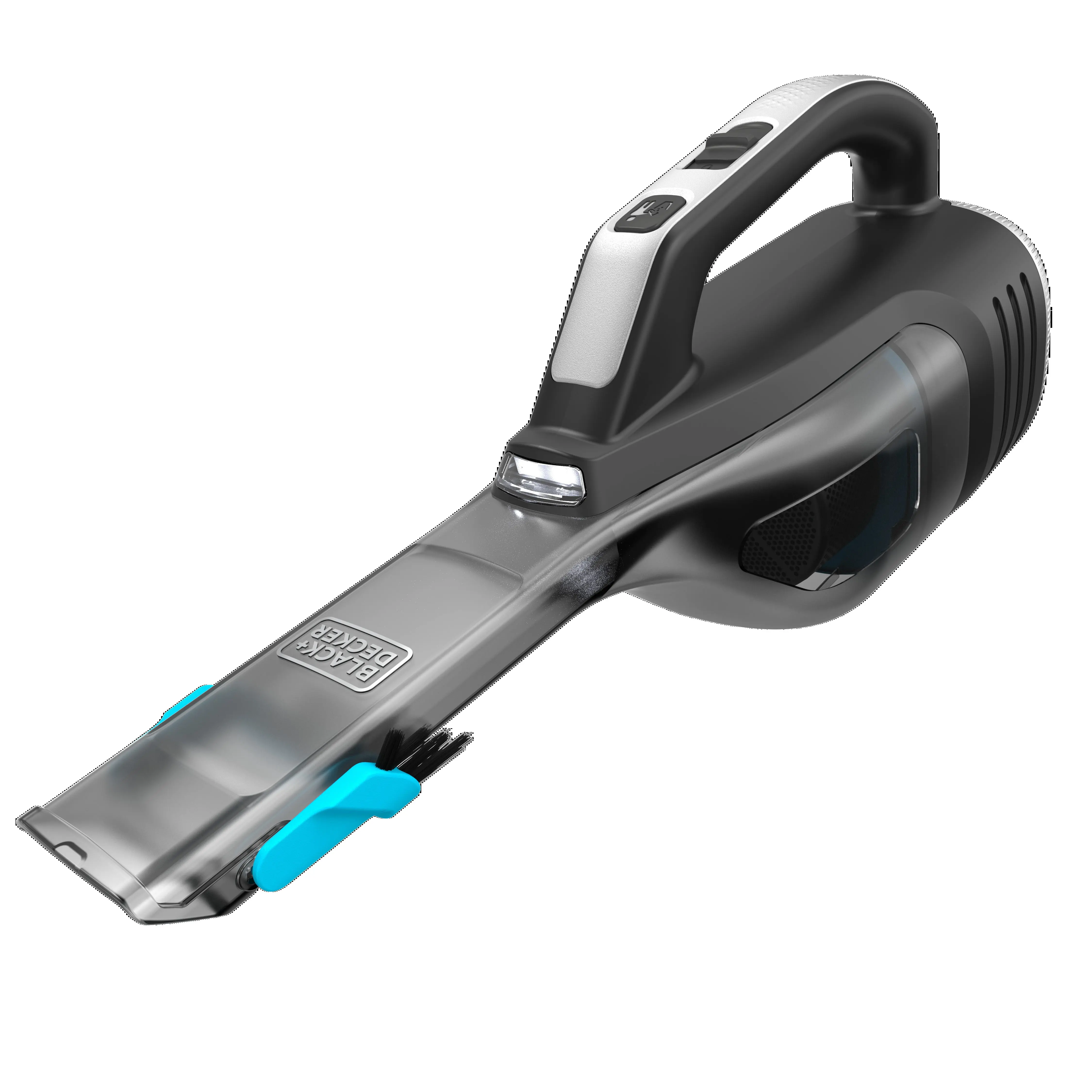 BLACK+DECKER dustbuster reveal Cordless Handheld Vacuum, for Car and Home Use, with LED Lights and Crevice Tool, HLVD320J, Black