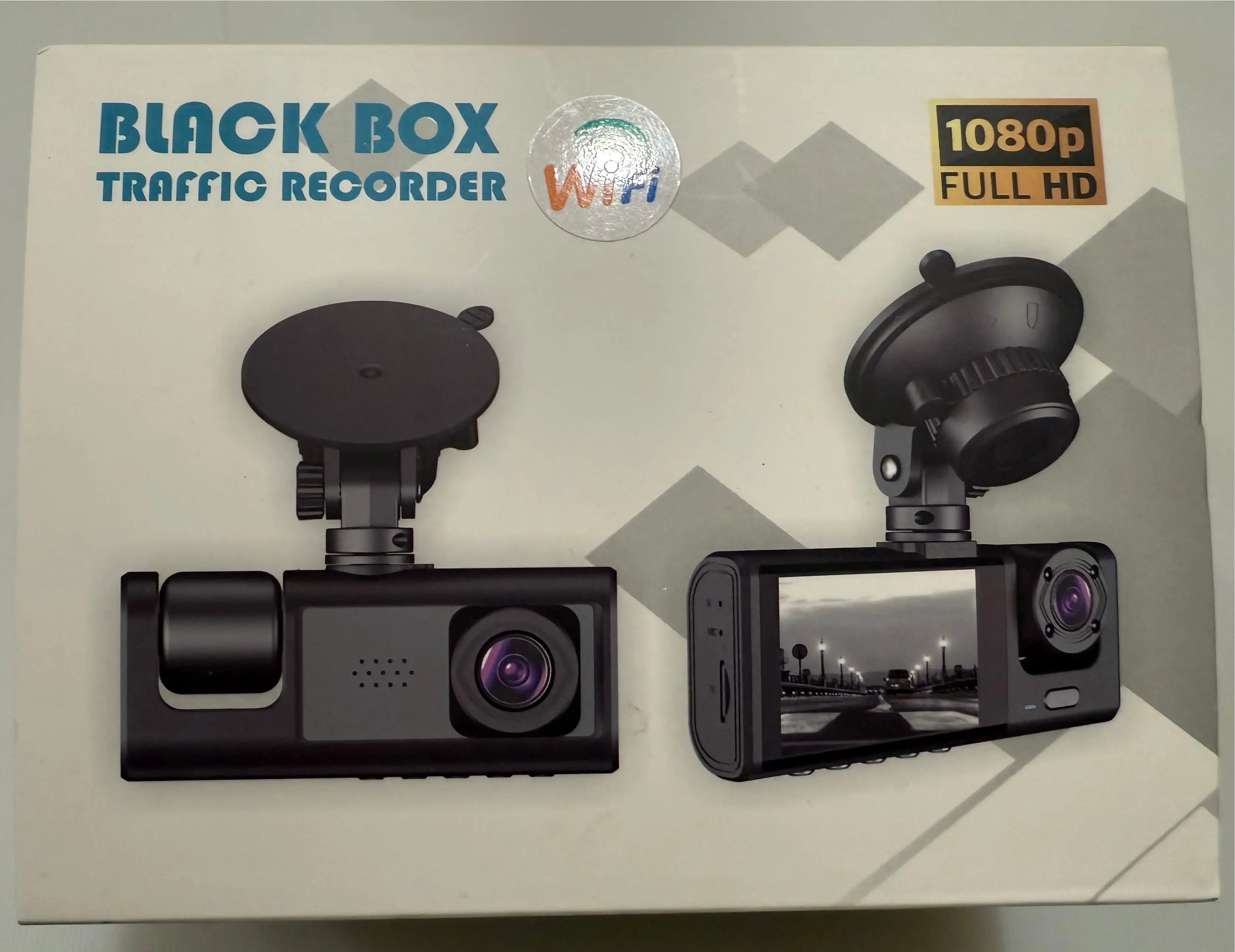 Black Box Dash Cam 3 Camera 1080p