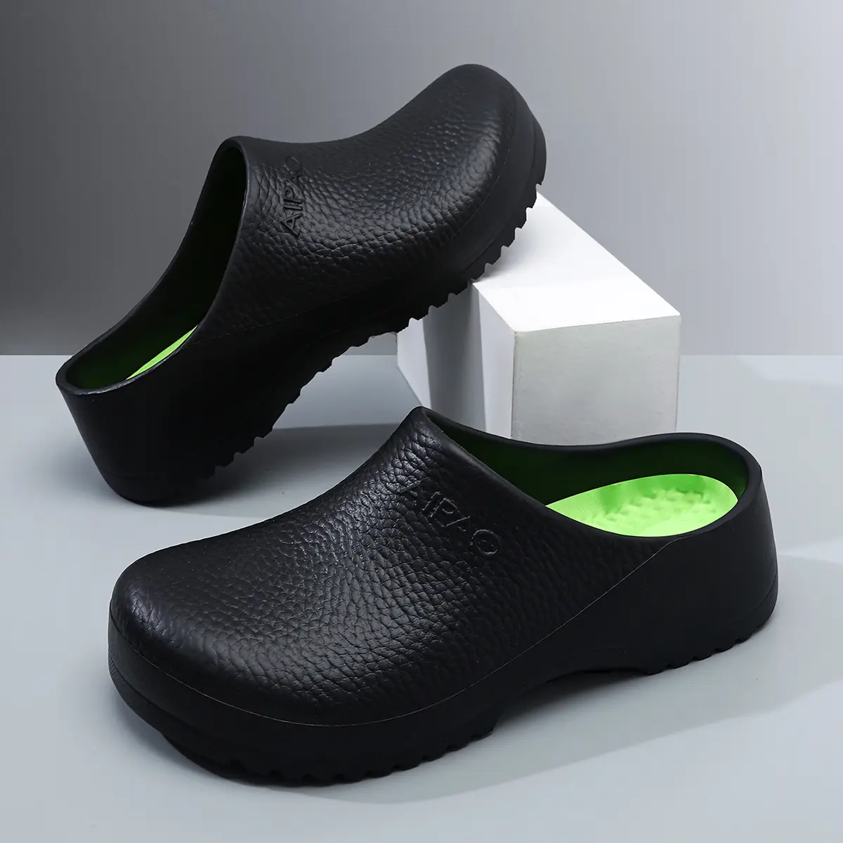 Men's Chunky Slip On Work Clogs - Waterproof Non-Slip EVA Shoes for Hospital & Kitchen, Lightweight & Easy to Clean, Garden Clogs, Classic Work Clogs