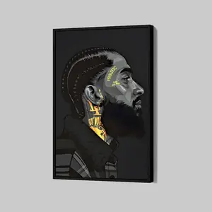 Nipsey's Hussle Singer Poster Music Fans Wall Art Rap King Print Hip Hop Home Decor Birthday Gift  Poster Unframe