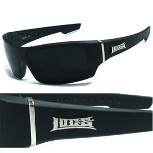 Locs Mens Cholo Biker OG Style Sunglasses - Matte Black Frame - LC37