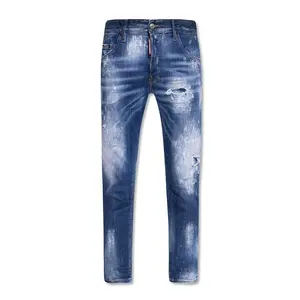 Dsquared² Blue Cotton Jeans & Pant