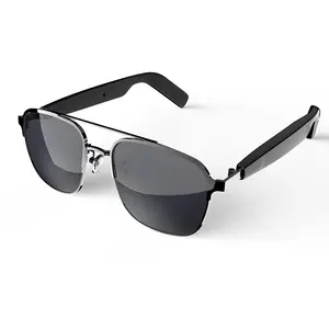 Smart Glasses, Fashionable Polarized Sunglasses with Built-in Speaker & Mic, Open Ear Audio & Voice Assistant Function Smart Glass Eyewear for Outdoor Travel, Driving, Cycling