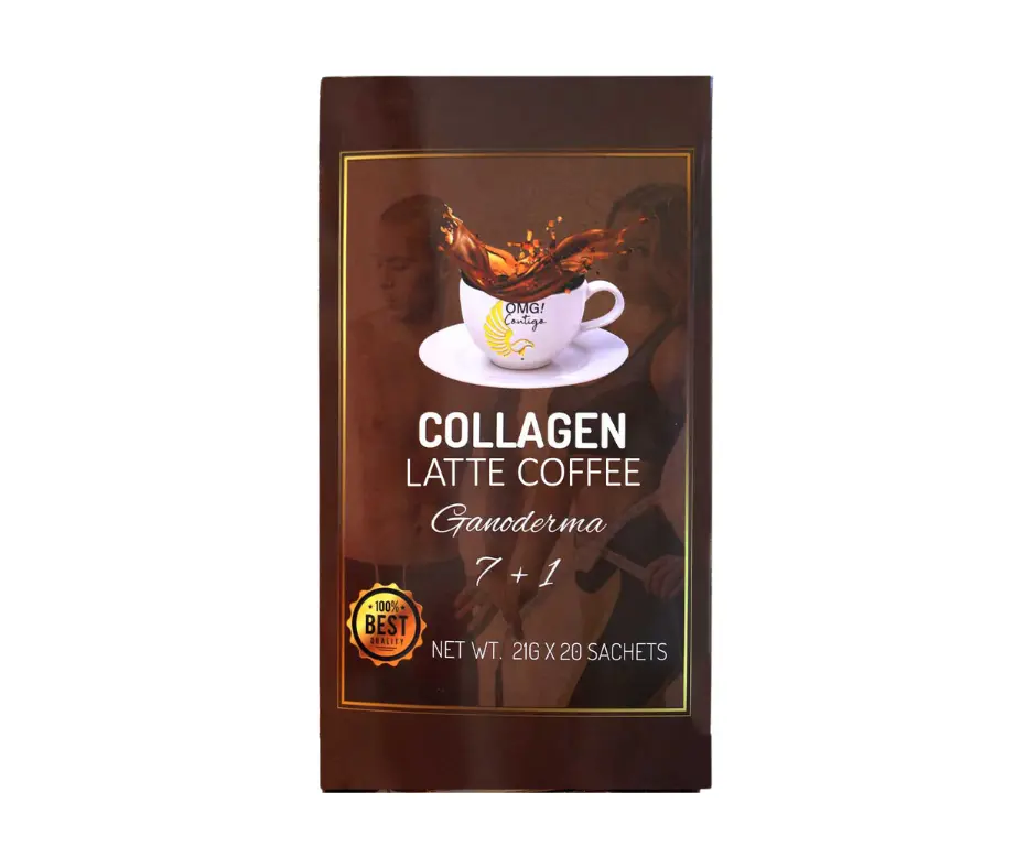 OMG Contigo Collagen 7+1 Latte Coffee - Ganoderma - 20 sachets