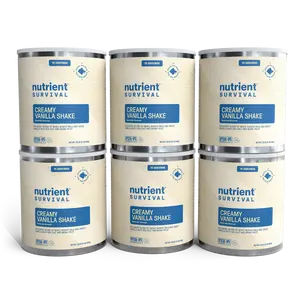 Nutrient Survival Creamy Vanilla Protein Shake Meal replacement 6 Cans