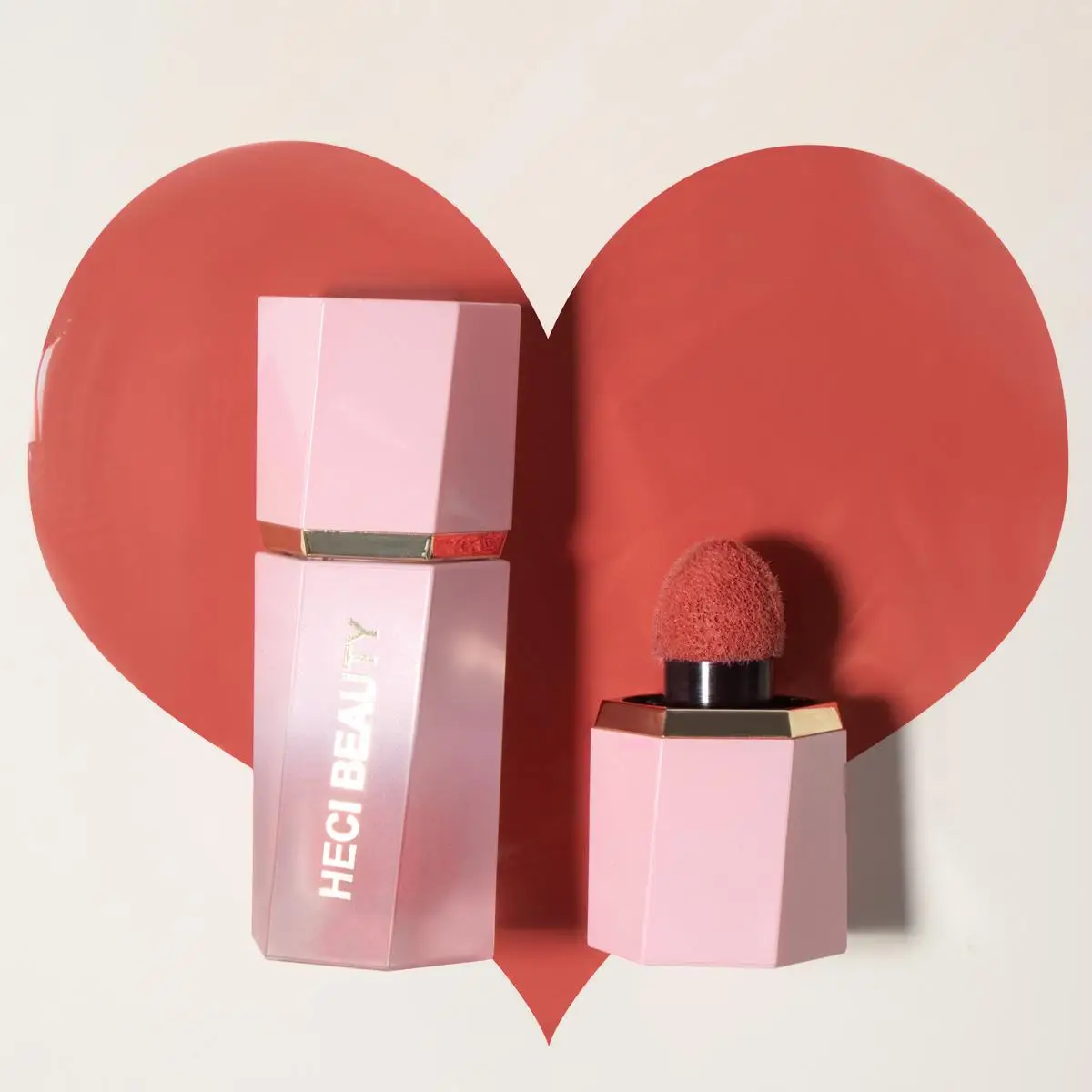 Long Lasting Cosmetic Liquid Blush, Natural Look Matte Blush for Cheeks, Lips, Eyes, Smudge-proof Blush Stick, Valentine's Day Gift