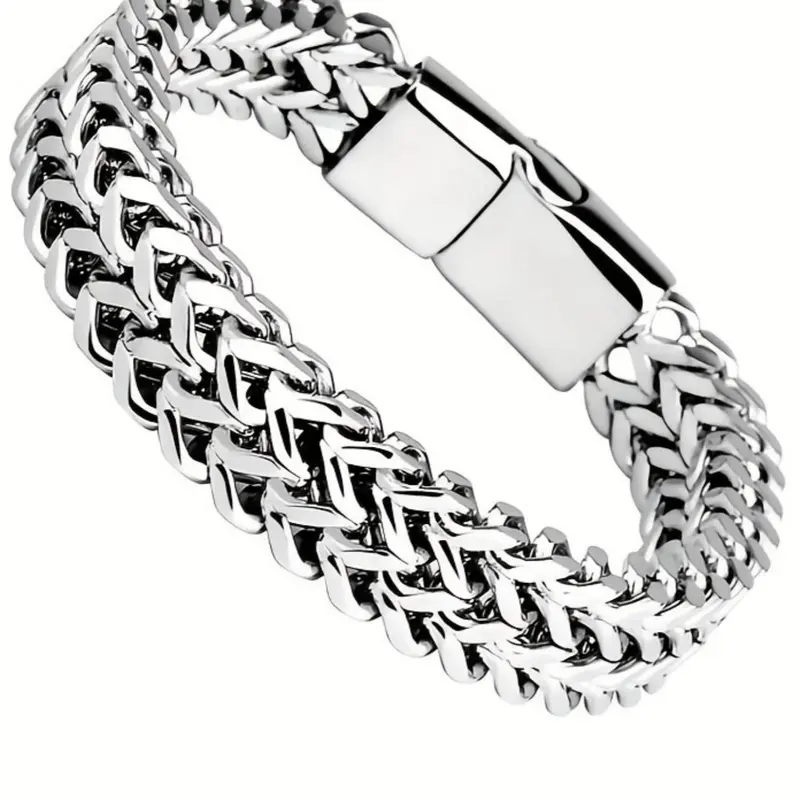 Stainless Steel Chain Bracelet, Fashionable Jewelry for Party, Daily Clothing Decor, Trendy All-match & Exquisite Jewelry for Birthday Gift, Stackable Bracelets, Elegant Minimalist Bangle, Metal Bracelet, High Quality Bracelet