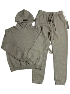 2022 Dark Gray Hoodie Pants Set--Pullover Hoodie & Jogger Pants Combo, Athletic Oversized Style for Casual Daily Streetwear, CleanFit Aesthetic