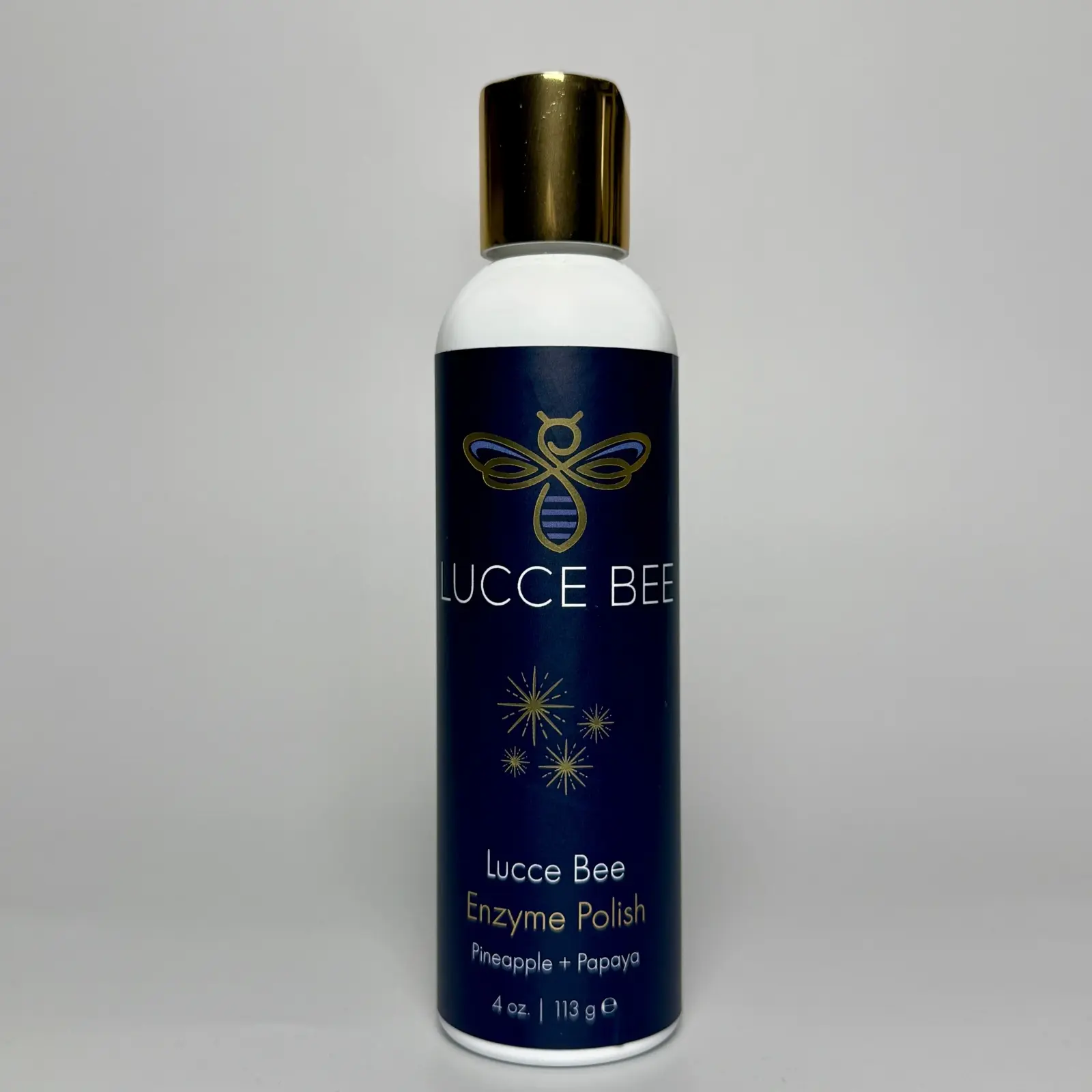 Lucce Bee Enzyme Polish – Exfoliating Scrub with Pineapple, Papaya & Jojoba Beads for Smooth, Bright & Glowing Skin