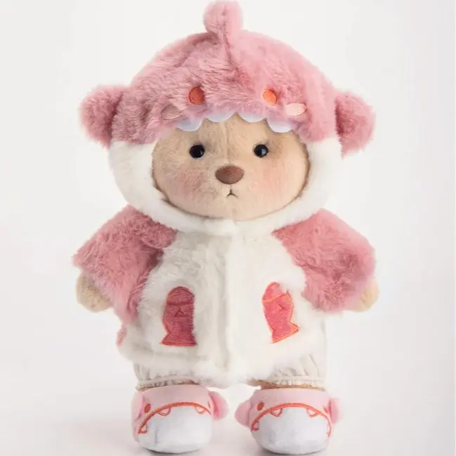 Pink Shark With Brown Bear