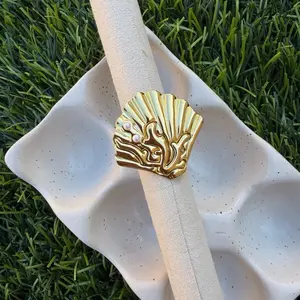 Stainless Steel shell ring adjustable