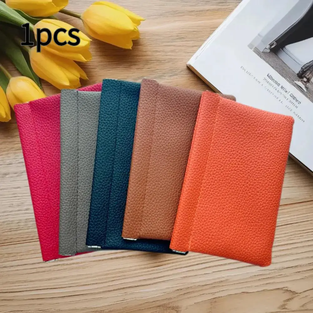 Self Closing Leather Long Document Wallet for Passport and Certificates, Multi-Color Options for Cash and Makeup Storage, Perfect Gift for Friends Durable Fashionable Wallet