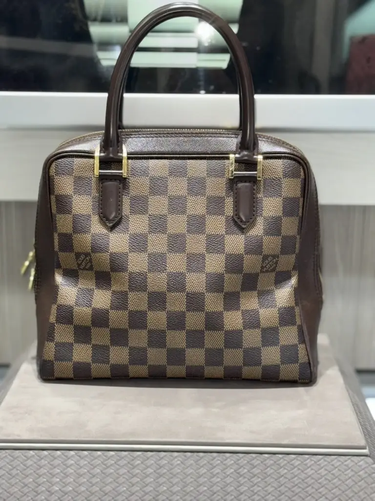 Pre-owned Louis Vuitton signature damier toile canvas mini bags Damier Ebene Brera Top Handle Bag (2004)