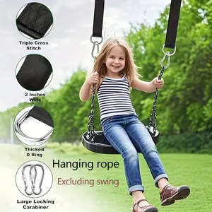 Set of 2 Swing Hanging Straps with Safety Buckle, No Drilling Required, Quick Installation, Durable and Stable, Outdoor Use
