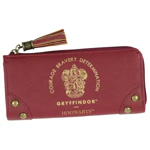 Harry Potter Wallet Designer Hogwarts Houses Zipper Clutch Faux Leather Wallet For Women