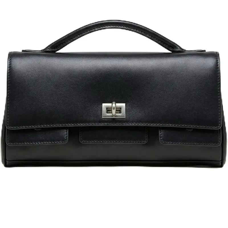The Emilia Covertible (Genuine Leather) in Black