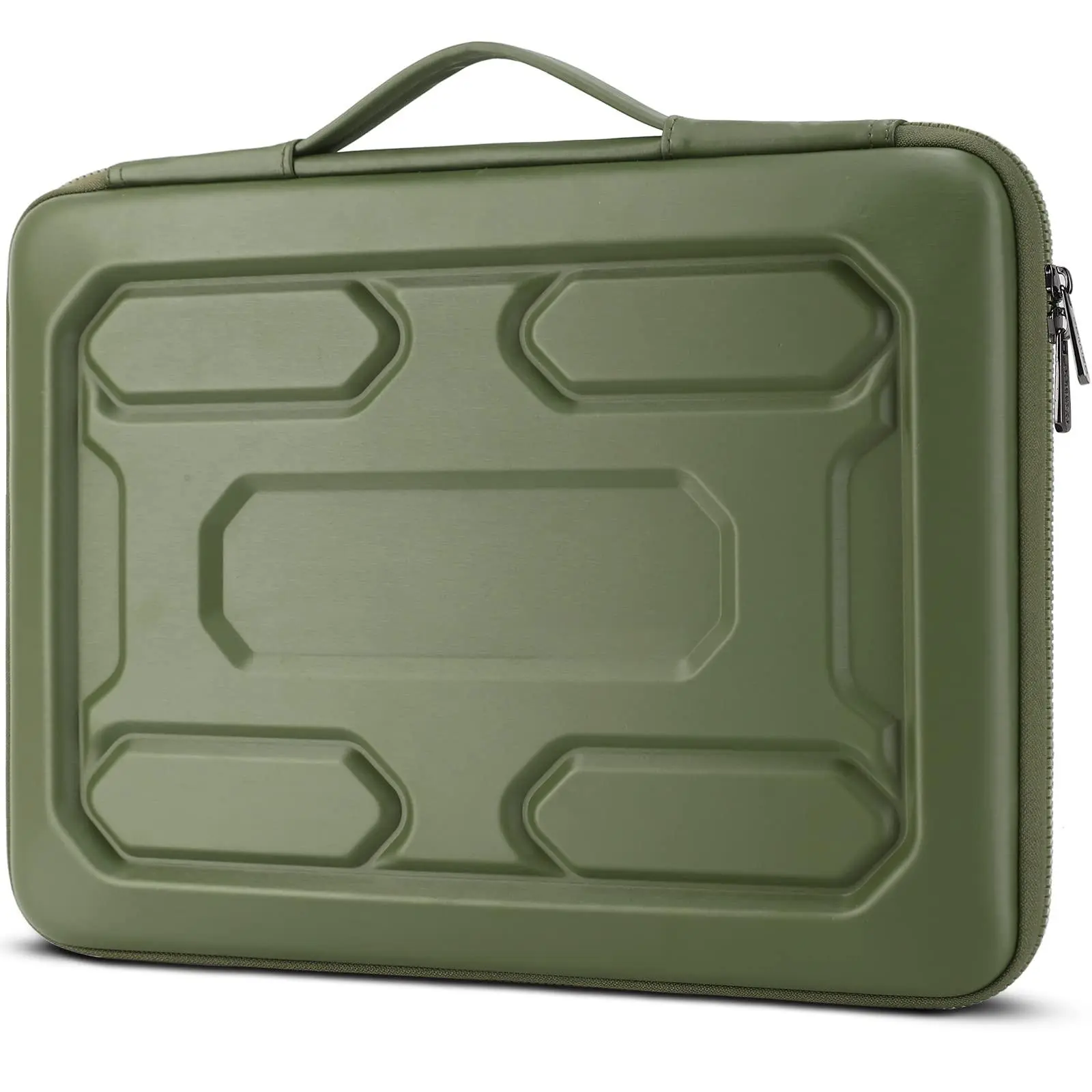 15.6 Inch Laptop Sleeve With Handle Shockproof Waterproof Eva Protective Case For 15.6" Yoga 720 Ideapad 310 320 Thinkpad T570/legion 5 Gen 6/hp Envy 15/15.6" Notebooks  Green