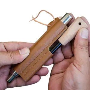 3pcs Outdoor Fire Starter Set - Durable Magnesium Rod, Waterproof, Retractable Stainless Steel 5-Section Bellows, Scale Scraper for Camping & Survival, Without Battery