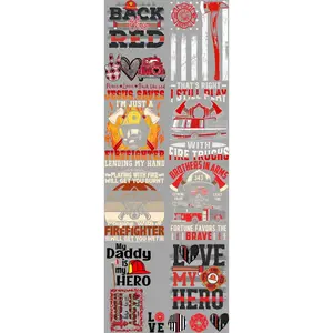 Back The Red DTF Transfers Gang Sheet 22” wide x 60” long DIY Direct to Film T Shirt Transfers