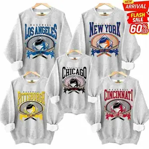 [SALE OFF 56%] Vintage Baseball Sports Sweatshirt Graphic Baseball Team Fan Shirt - Sport Grey Color, Ballpark Game Day Crewneck Unisex Baseball Top, Custom Team Design 8EI
