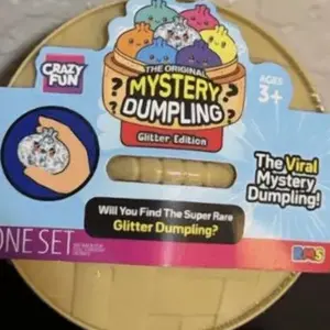 RMS Crazy Fun Stuffed Dumpling | 1 Sealed Blind Pack Stress Relief Toy Glitter Edition
