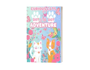 Curious Cats Dot-to-Dot Adventure: Kawaii Cat-Themed Fun and Creative Activities toddler books