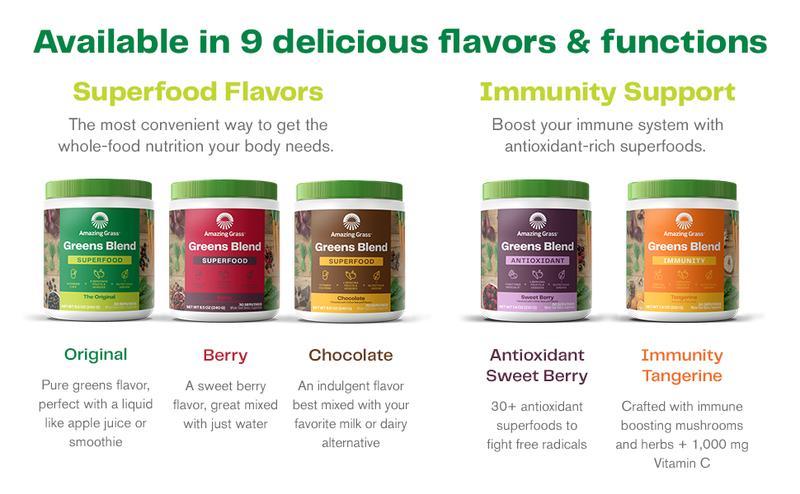 Amazing Grass Greens Blend Alkalize & Detox, 8.5oz, 30 Servings Healthcare Supplement Powder Dietary