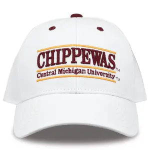 Central Michigan Snapback Hat 'CHIPPEWAS' Bar Design