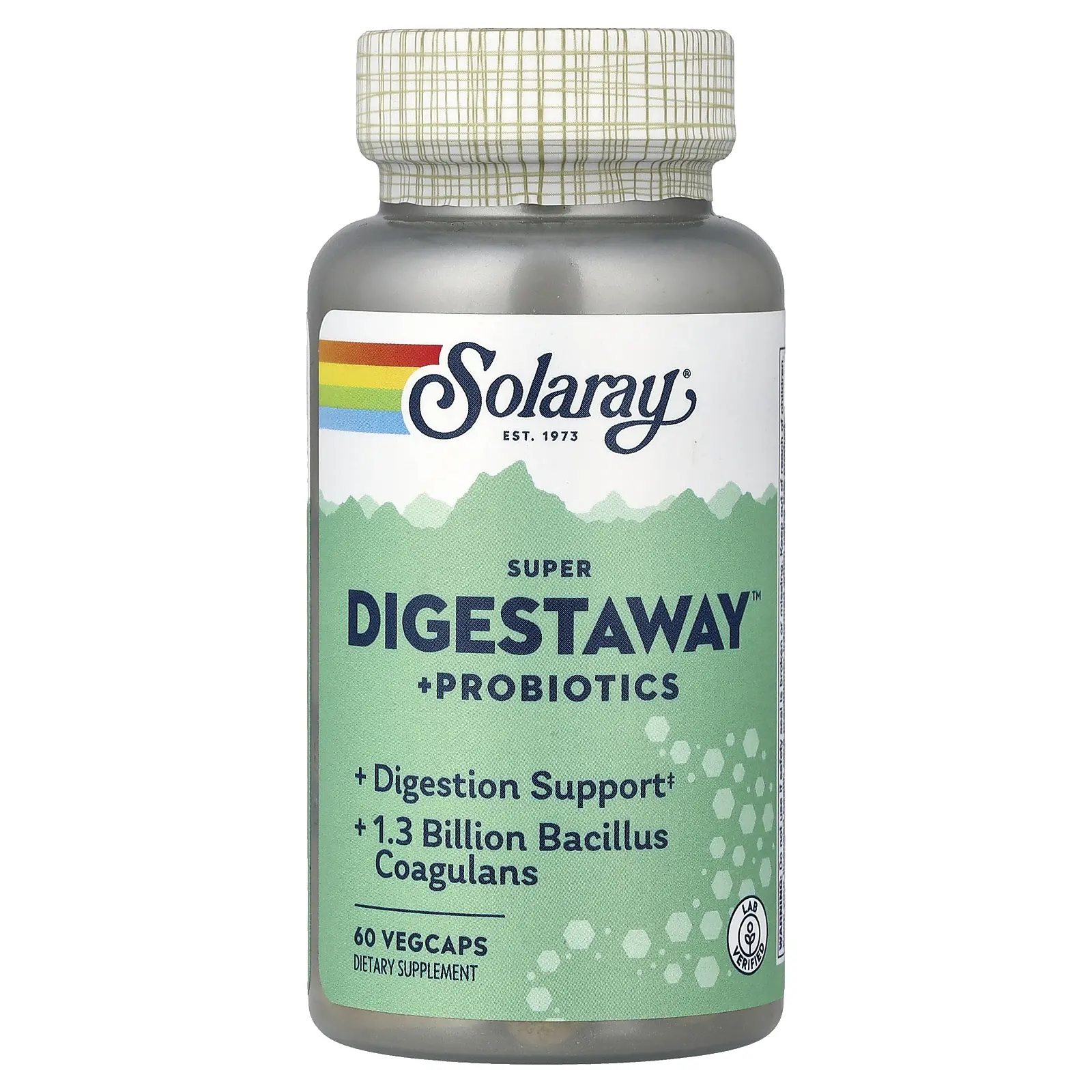 Solaray Super Digestaway™+ Probiotics, 60 VegCaps