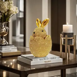 Easter Gift Decoration, Lucky Egg Break Decor, Good Luck Figurine, Wedding Season Display, Home Office Art Ornament