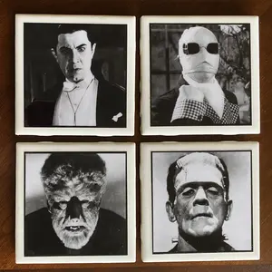 Universal Studios Monsters Ceramic Coasters Series 1 - Set Of 4